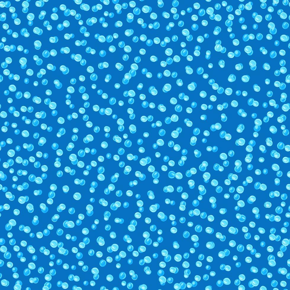 Little water bubbles doodle seamless pattern. Blue colors palette with clean theme. Simple aqua print. vector