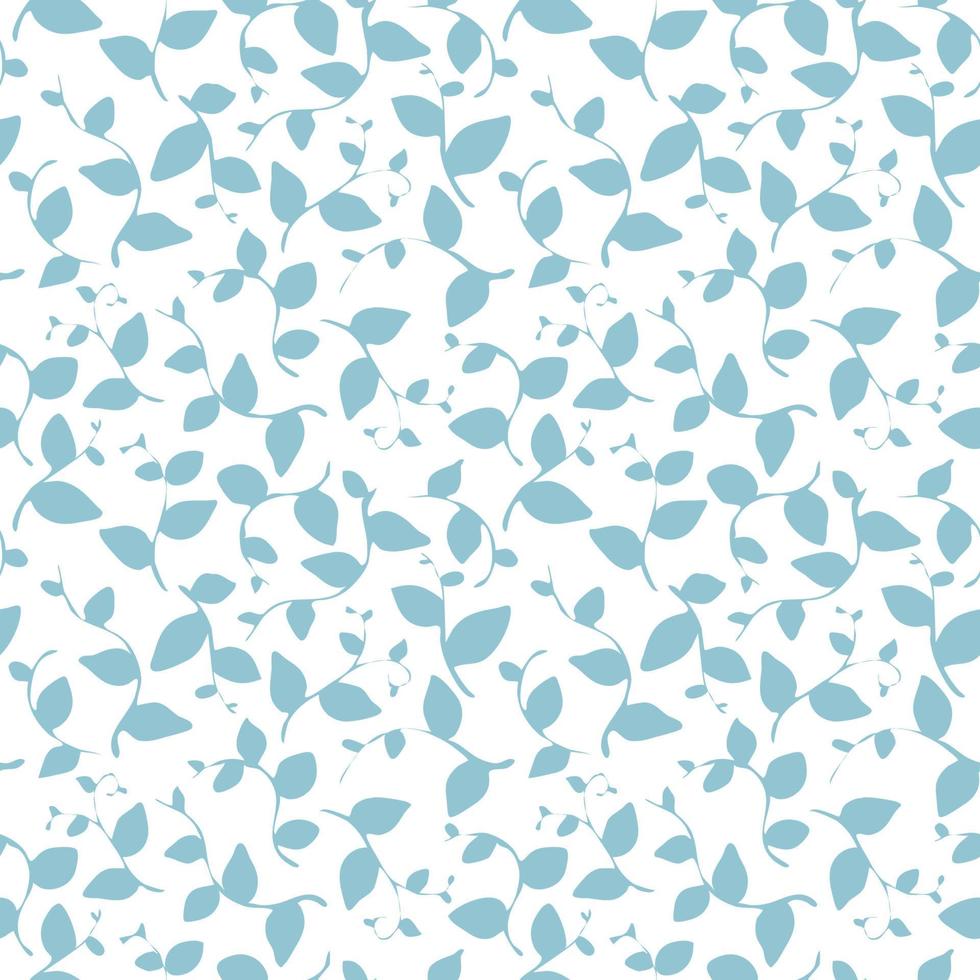Watercolor seamless pattern with purple leafs and branches. Hand drawn summer textile decoration botanical floral illustration vector