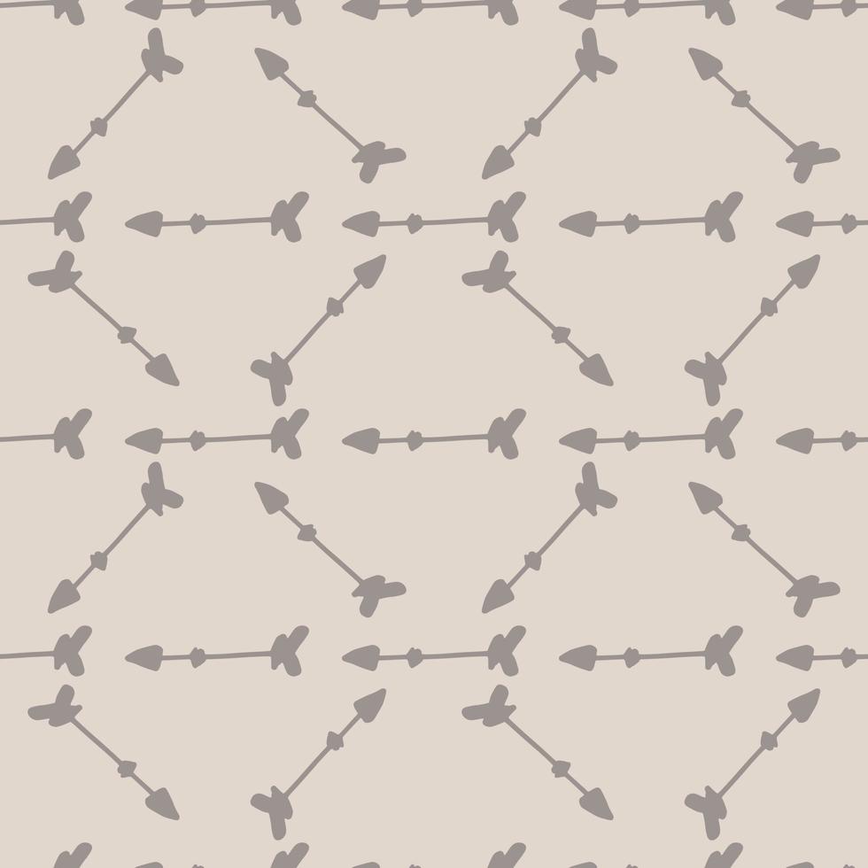 Cute seamless pattern with circullary motion arrows. Lilac elements and purple background. vector