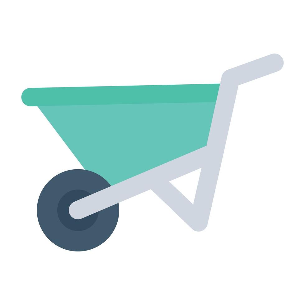 Trendy Wheelbarrow Concepts vector