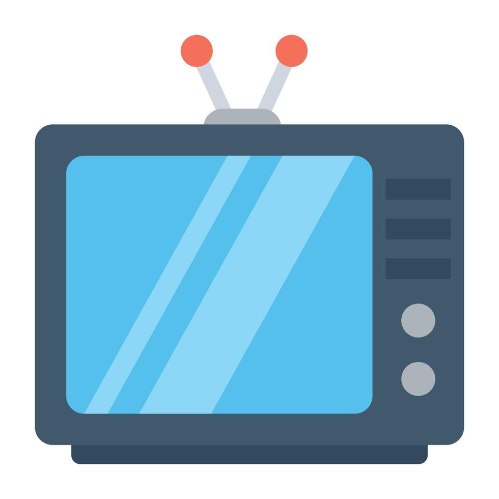 televisión retro de moda vector