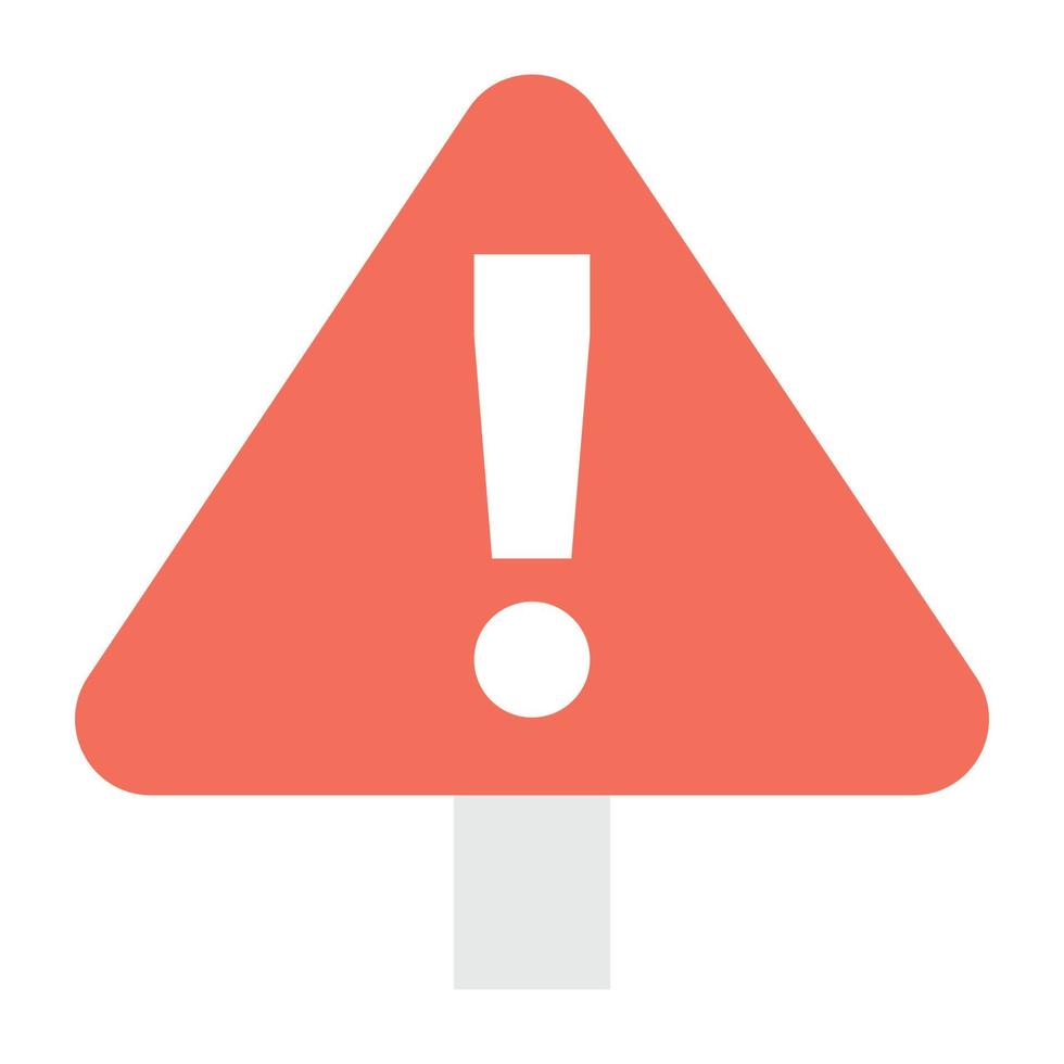 Trendy Warning Concepts vector