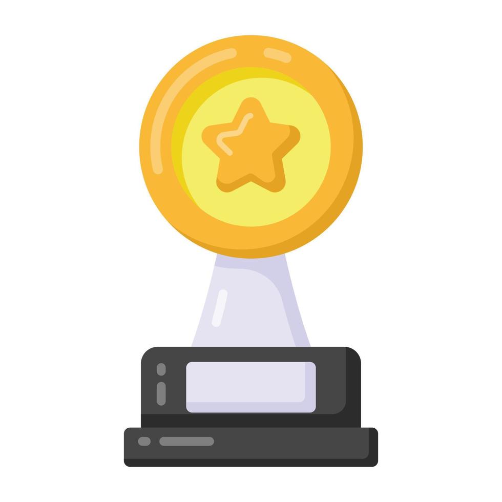 Trendy design of star trophy icon vector