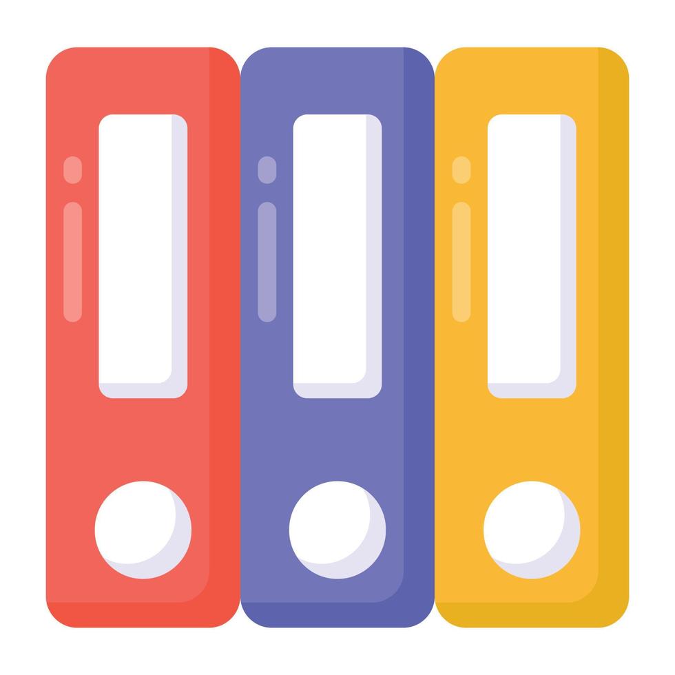 Trendy design of binders icon, editable vector