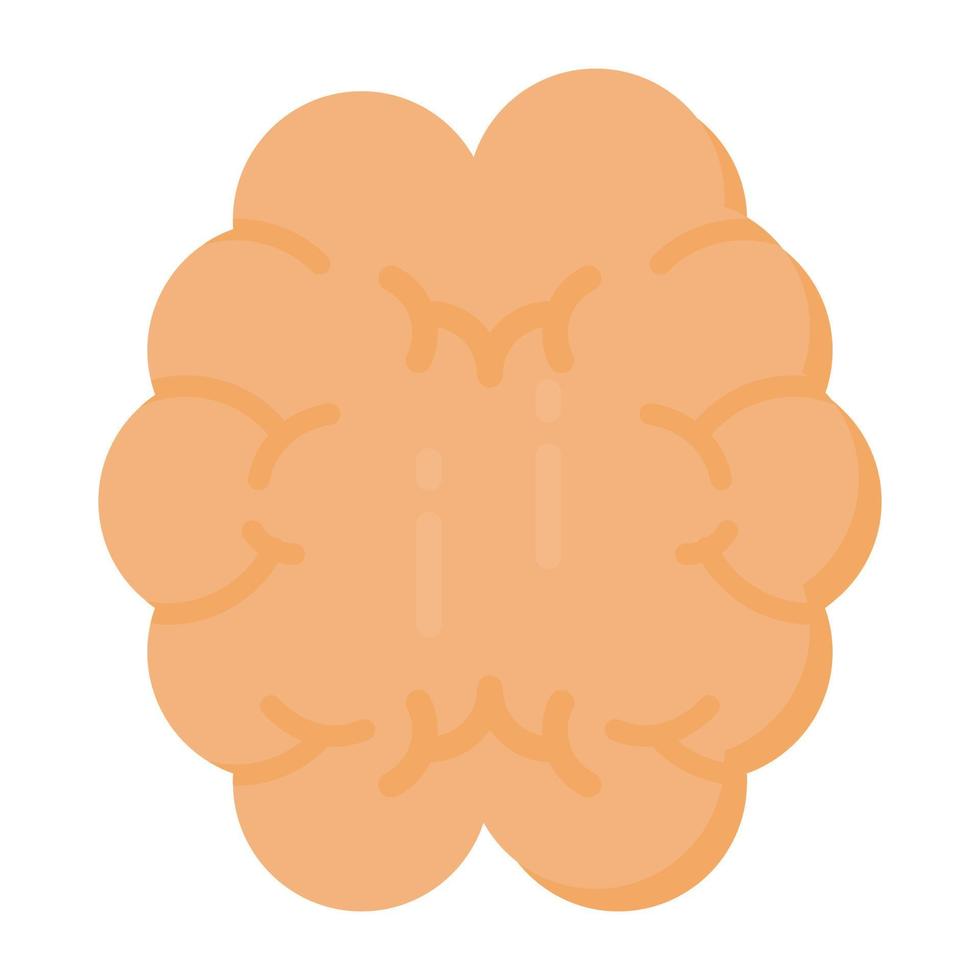 un icono de diseño único del cerebro, vector editable
