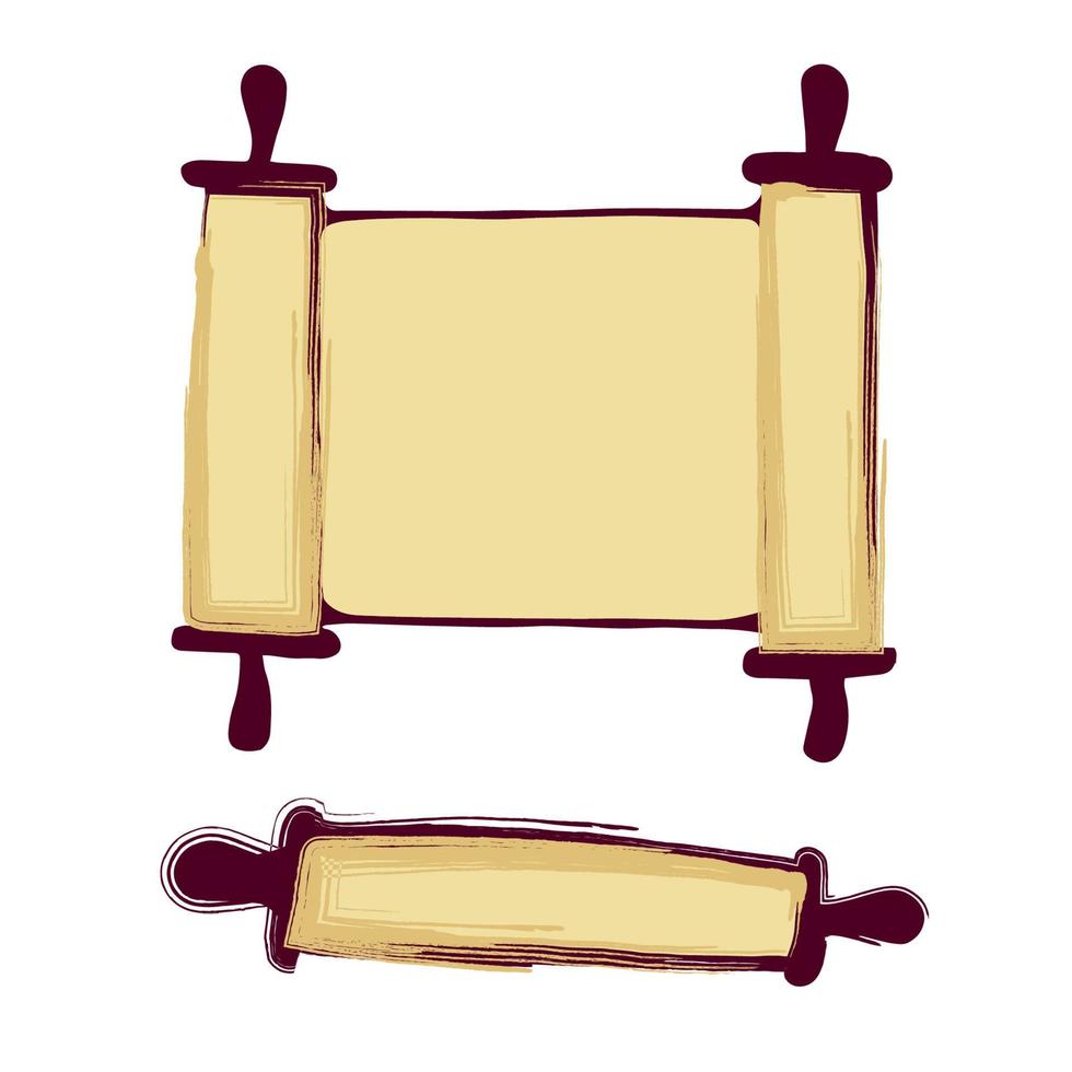 Vector illustration ancient scroll