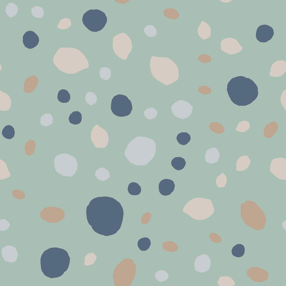 Pebble seamless pattern. Random stones wallpaper illustration vector