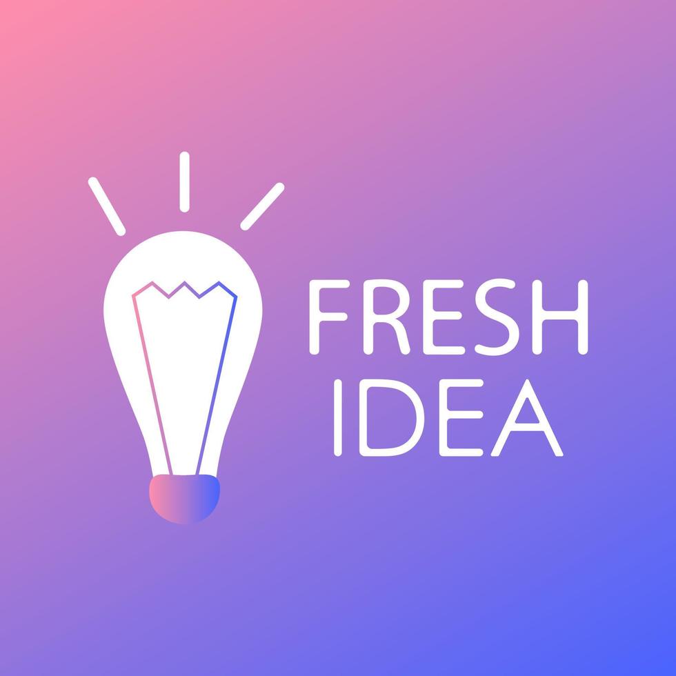 Design concept of idea. Creative Idea. Logo design website. vector