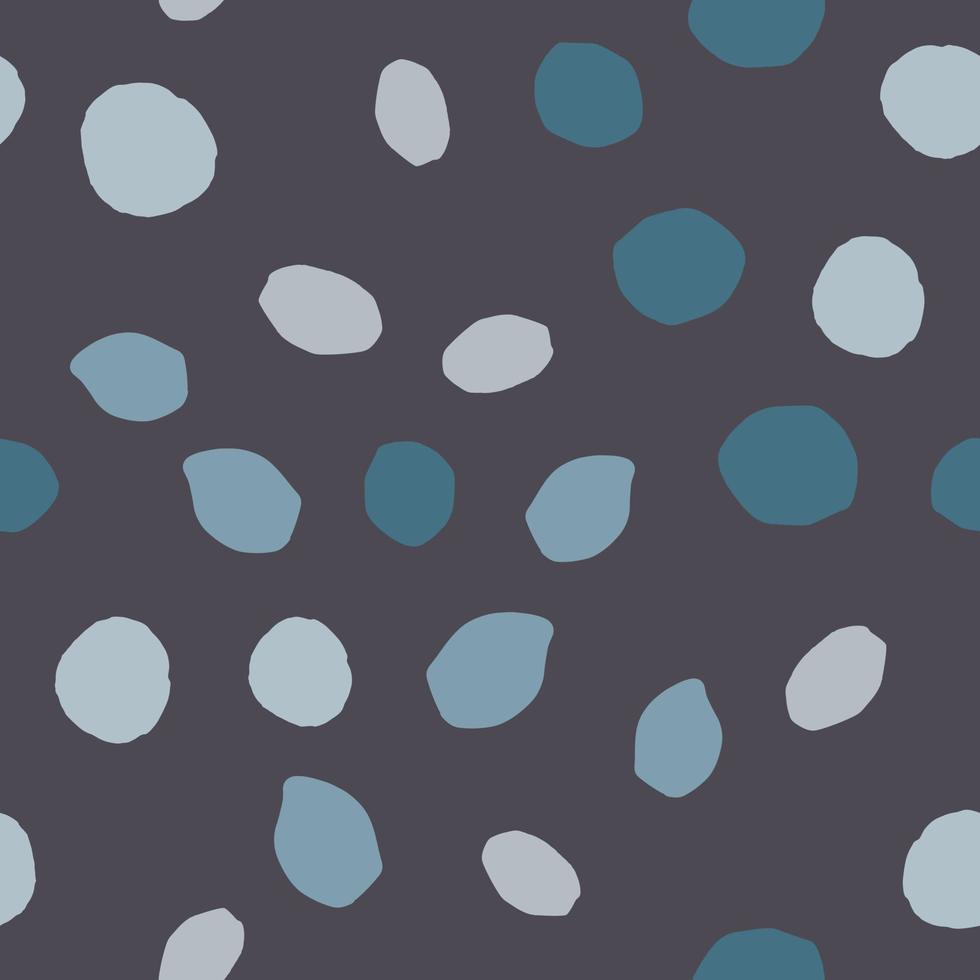 Pebble seamless pattern. Random stones wallpaper illustration vector