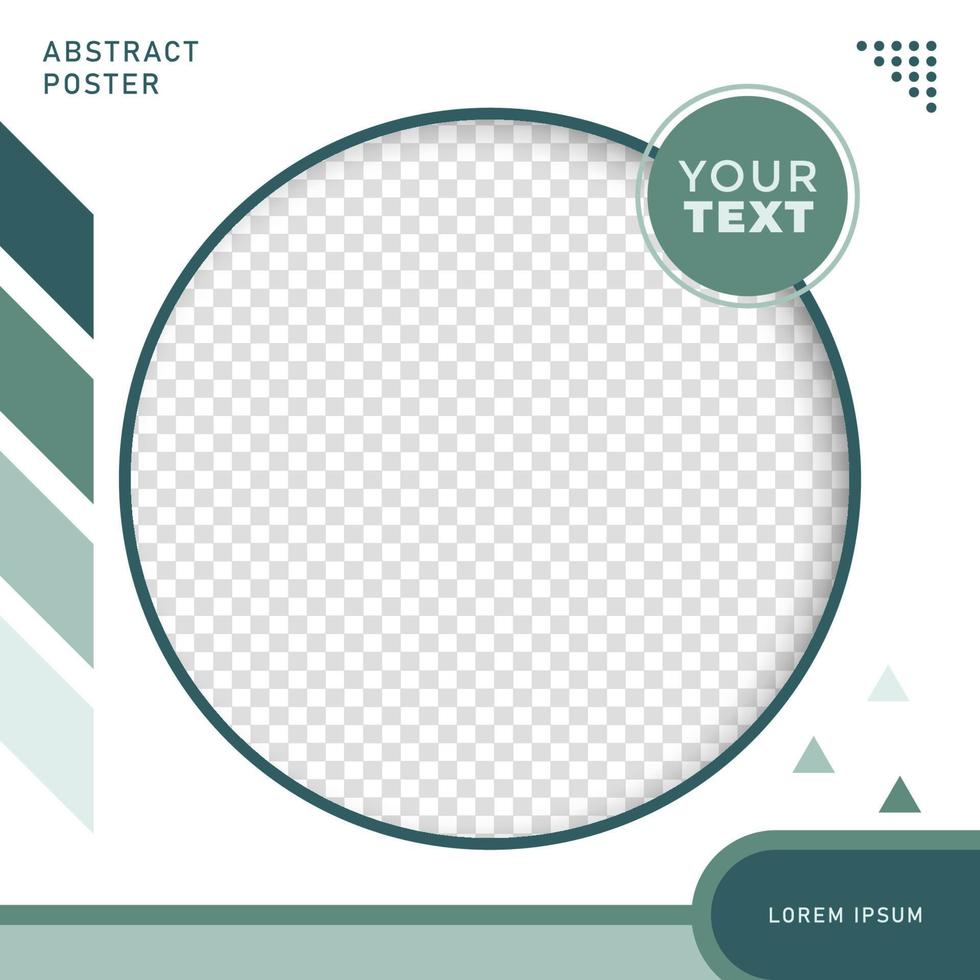 Social media promotional template with image space, Vector illustration eps.10