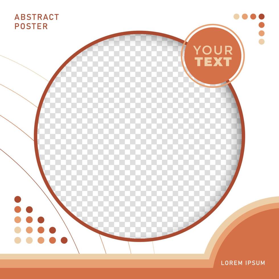 Social media promotional template with image space, Vector illustration eps.10