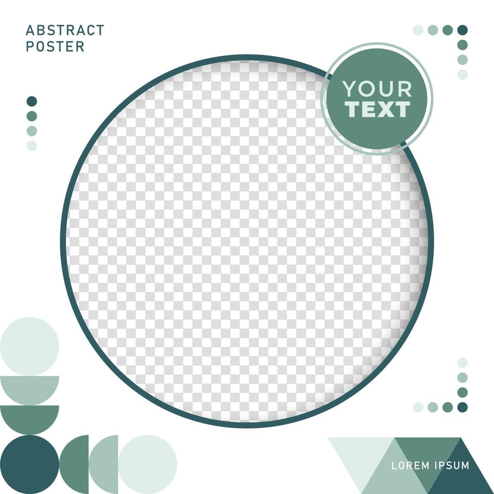 Social media promotional template with image space, Vector illustration eps.10
