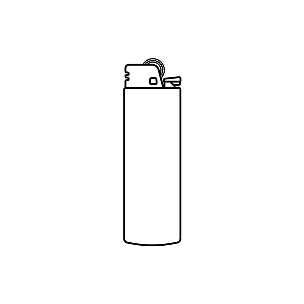 Lighter Outline Icon Illustration on White Background vector