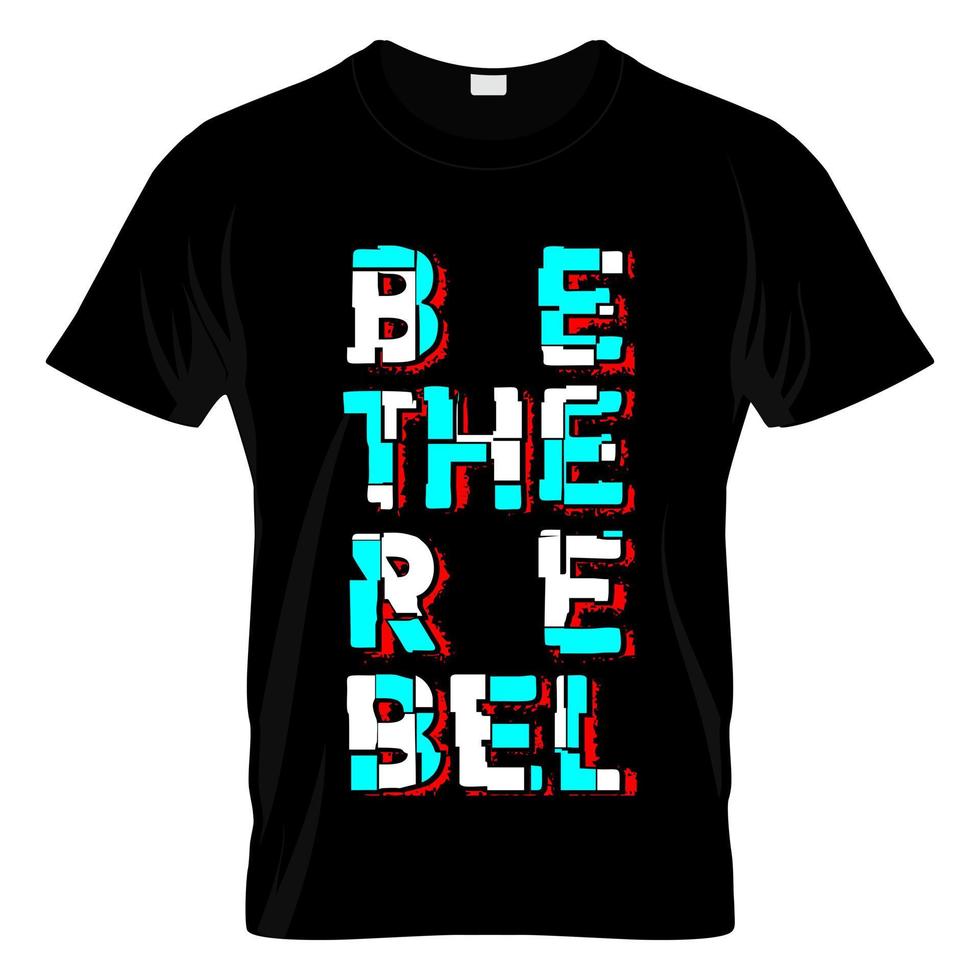 ser el vector de diseño de camiseta rebelde