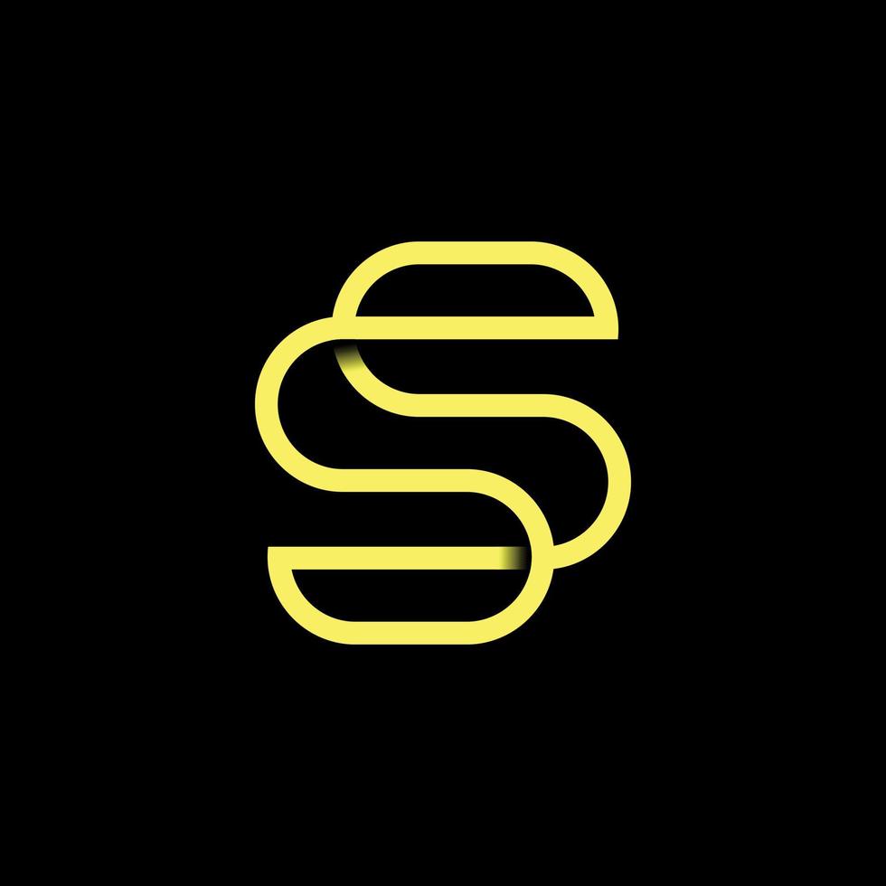 S Symbol Typography Vector Design