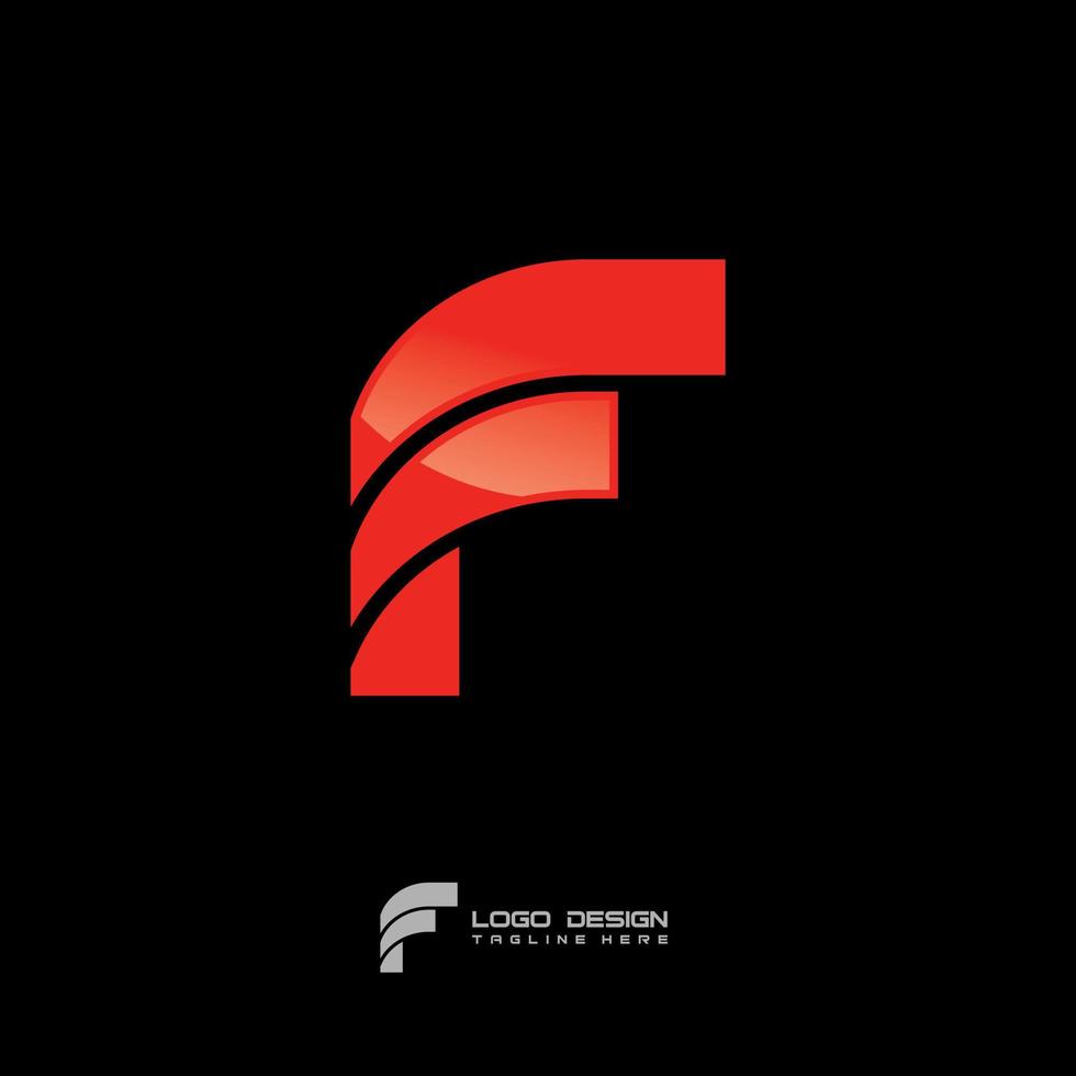 F Symbol Logo Design vector