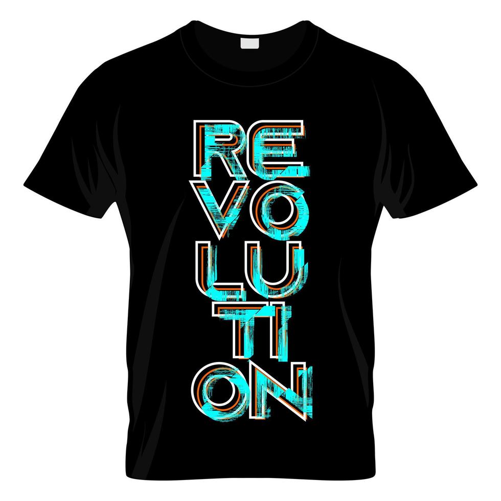 vector de diseño de camiseta gráfica revolución