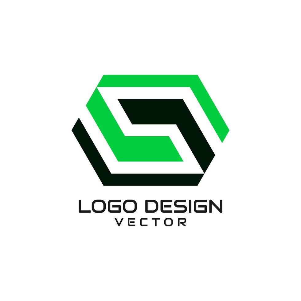 vector de diseño de logotipo de empresa inicial s