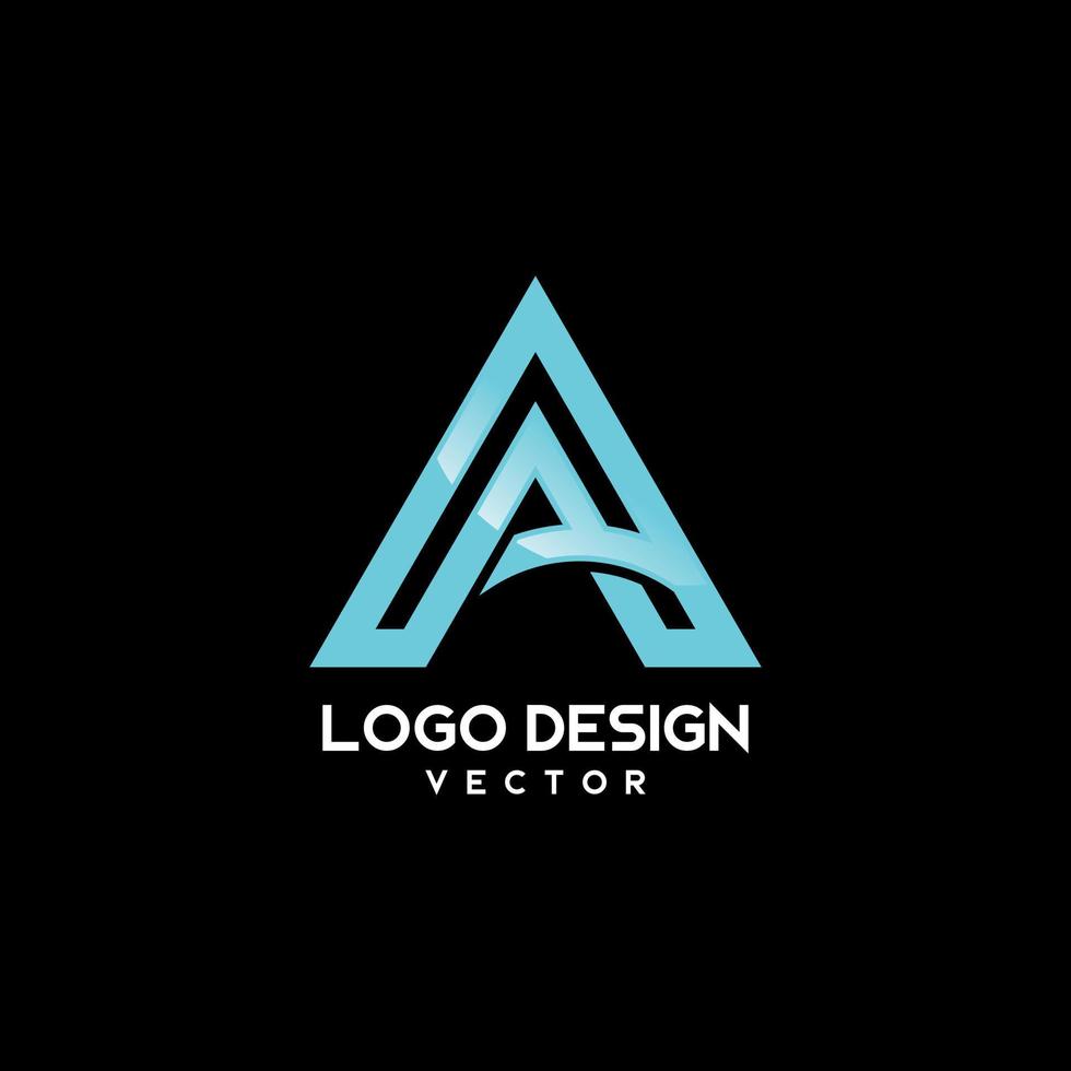 un diseño de logotipo de tipografía de símbolo vector