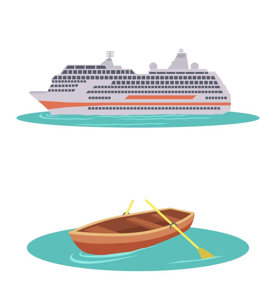 Steamer Ship Vector Clipart design
