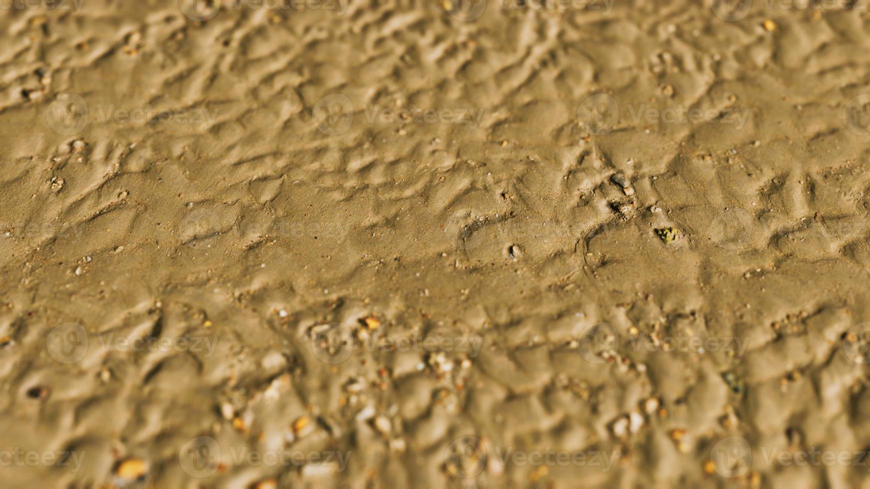 Lines in the sand of a beach photo