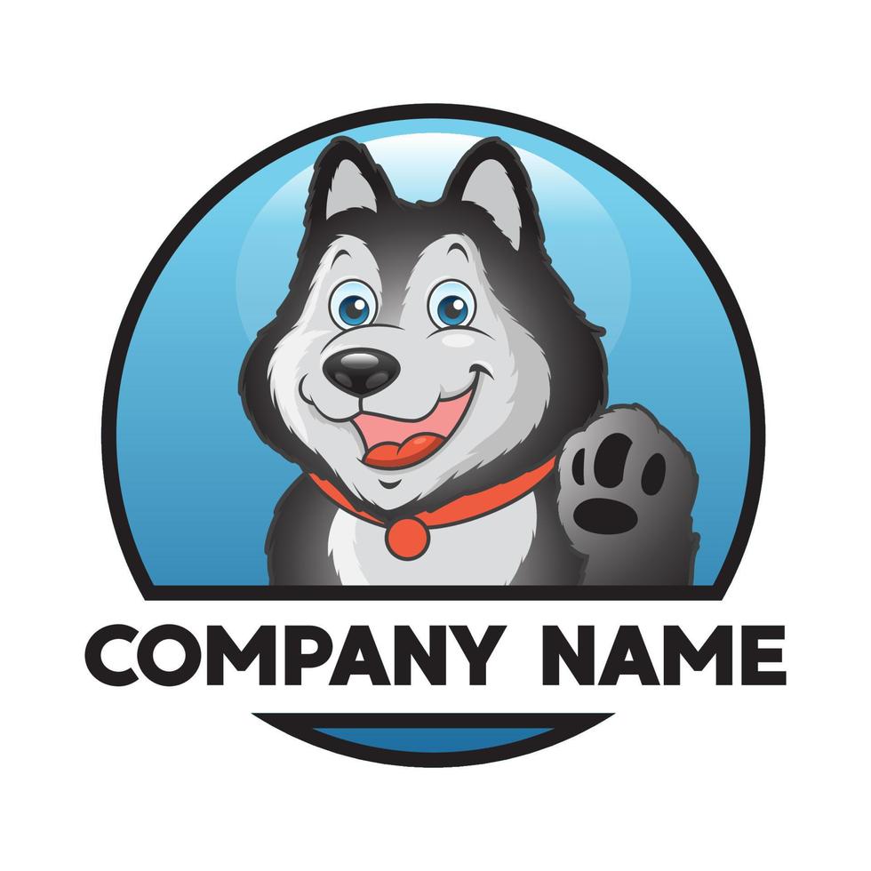 Mascot Siberian Husky vector