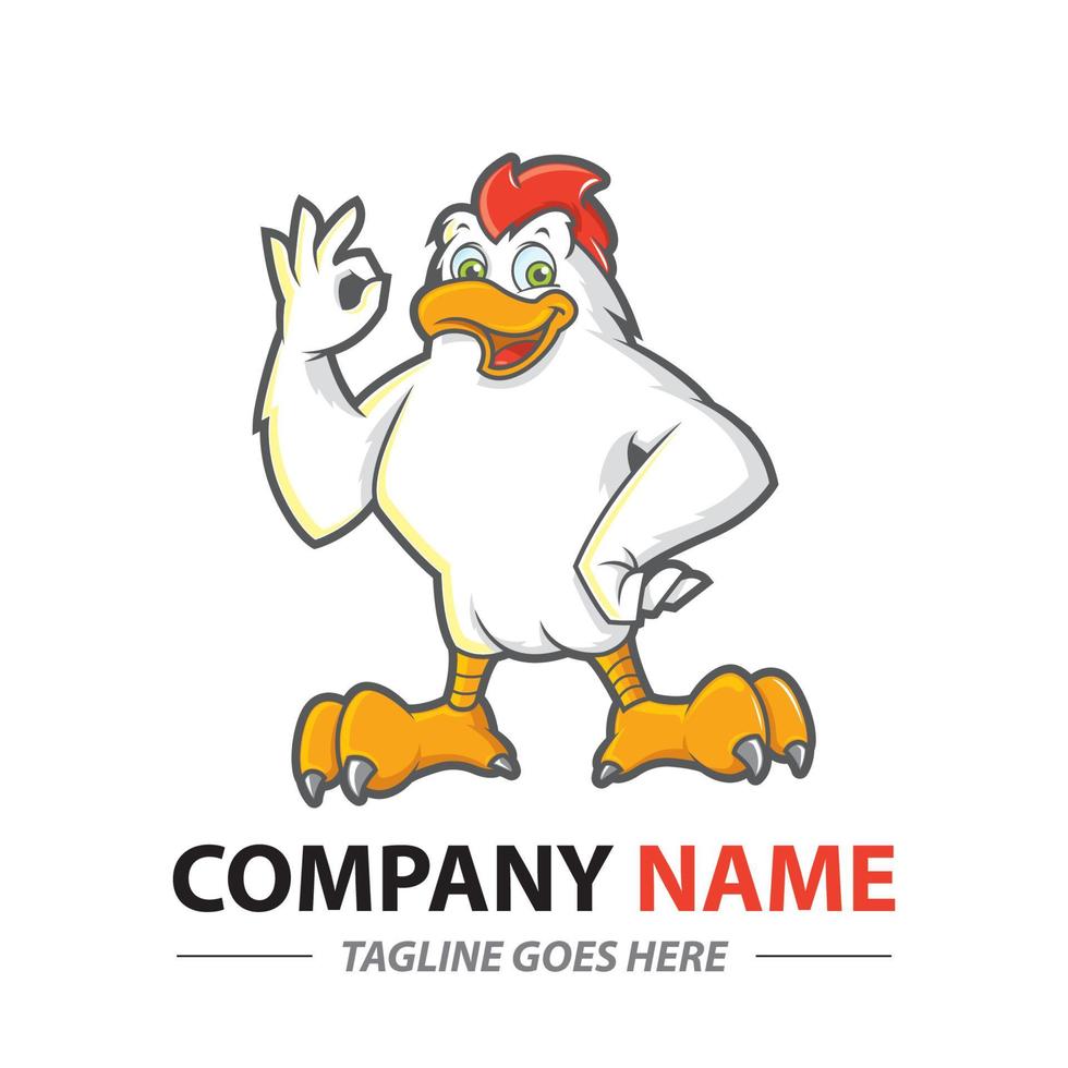 Mascot of Chicken vector