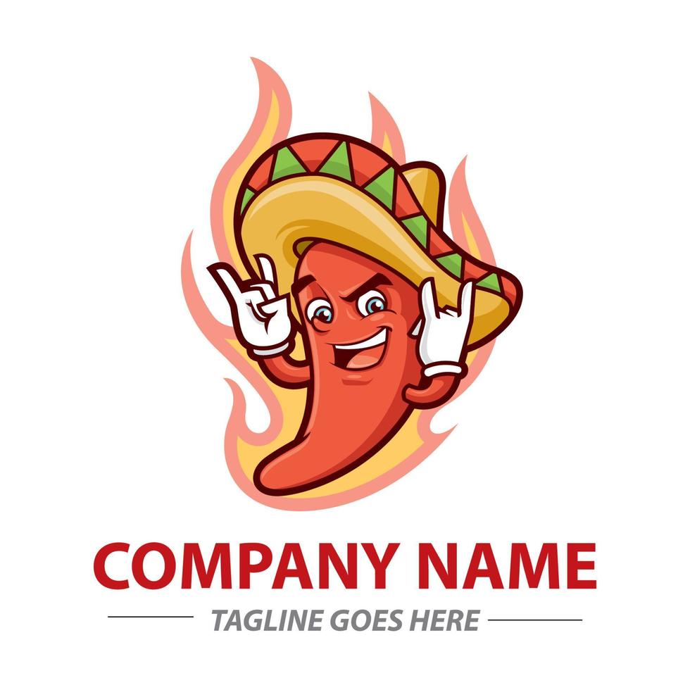 Mascot of Mexican Chili vector