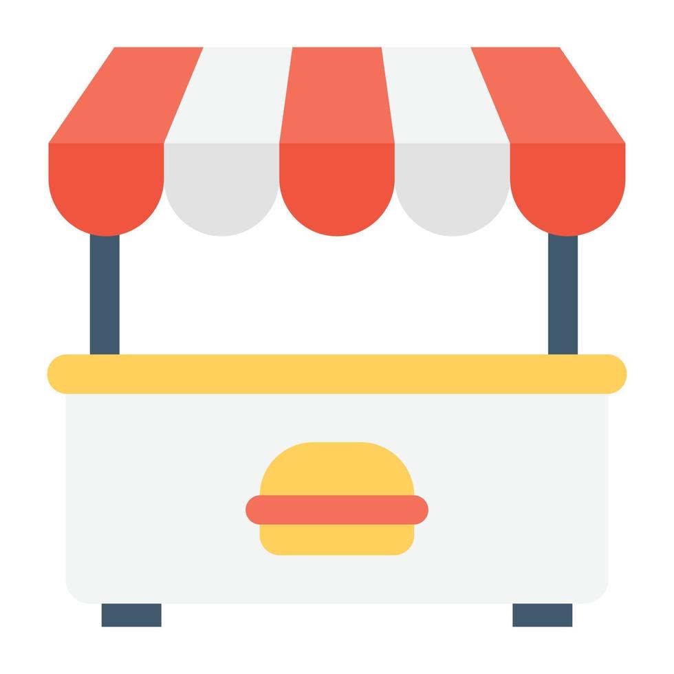 Burger Stall Concepts vector