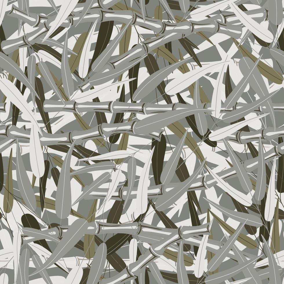 Monochrome bamboo forest seamless pattern texture illustration vector
