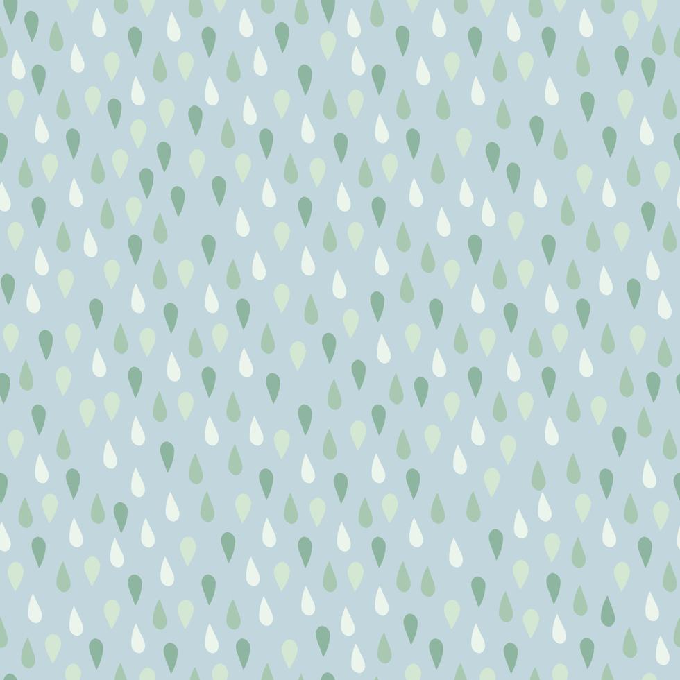 Little raindrop elements seamless pattern. Pastel blue background ...