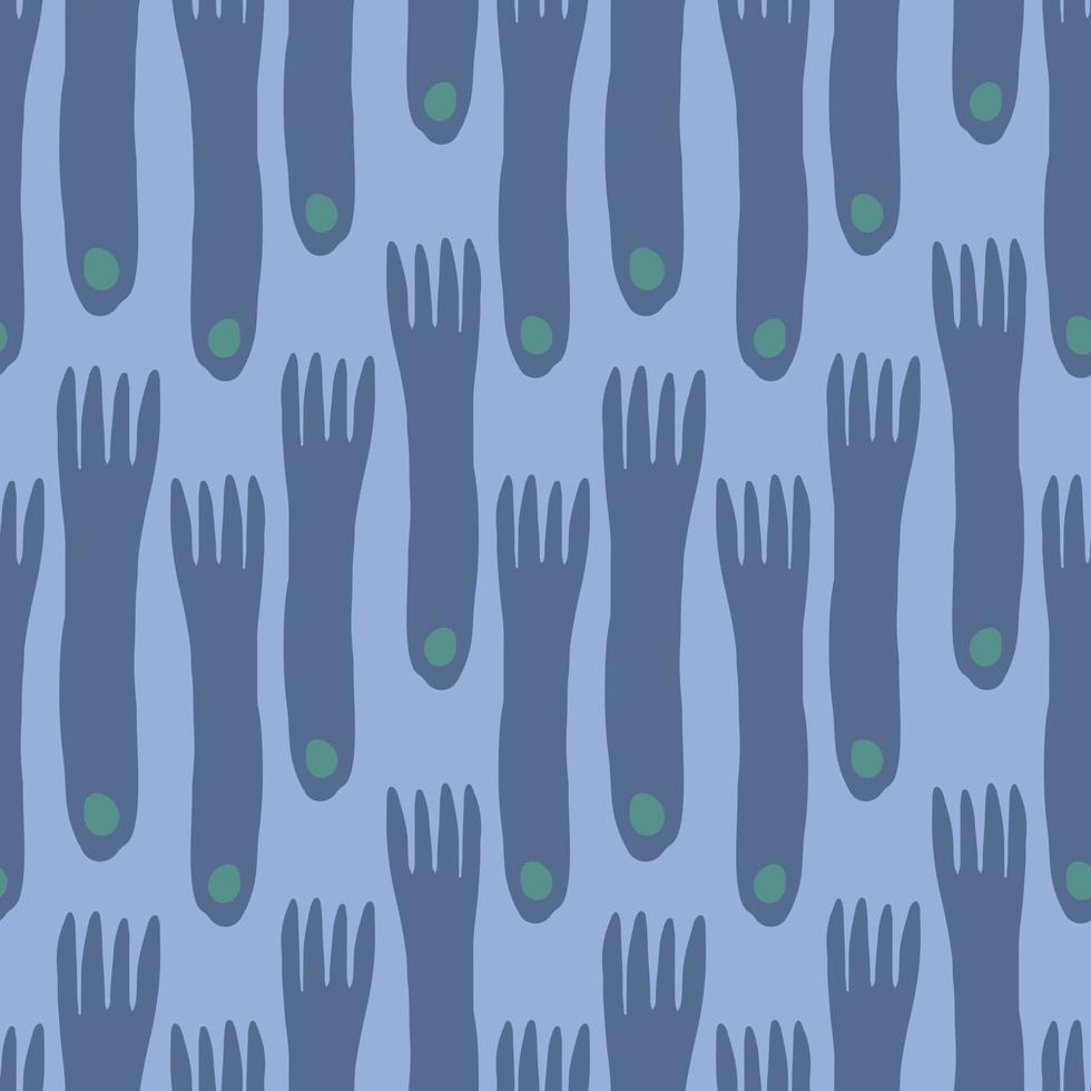 Fork hand draw seamless pattern background. Minimal scandinavian design vector