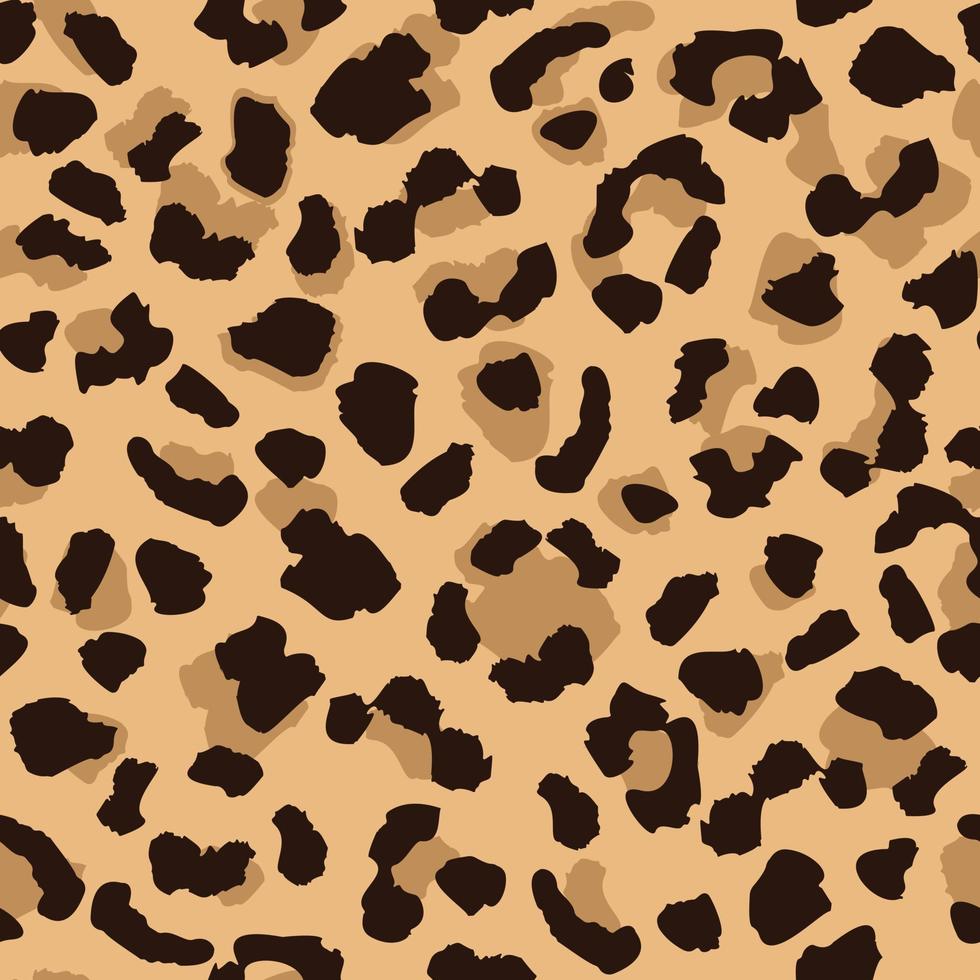 repetición de textura de patrón sin costuras de piel de leopardo. papel tapiz abstracto de piel de animal. telón de fondo contemporáneo. vector