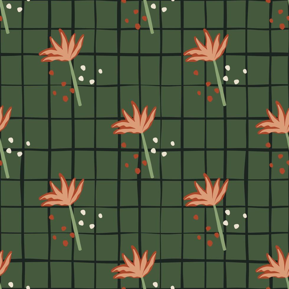 Contemporary tropical palm tree seamless pattern. Design for fabric, textile print, wrapping paper, cover. vector