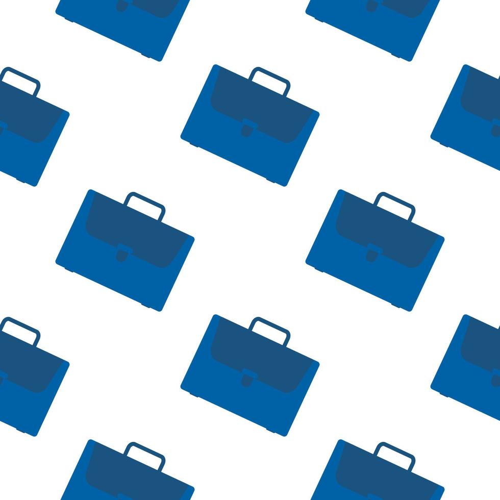Office case symbol seamless pattern. Briefcase icon backdrop. vector