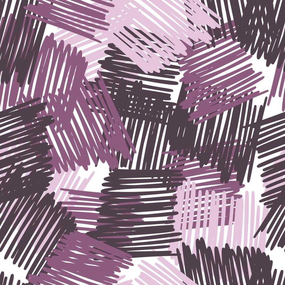 Hand drawn scribbles seamless pattern. Abstract pencil strokes line endless wallpaper. Camo wallpaper. vector