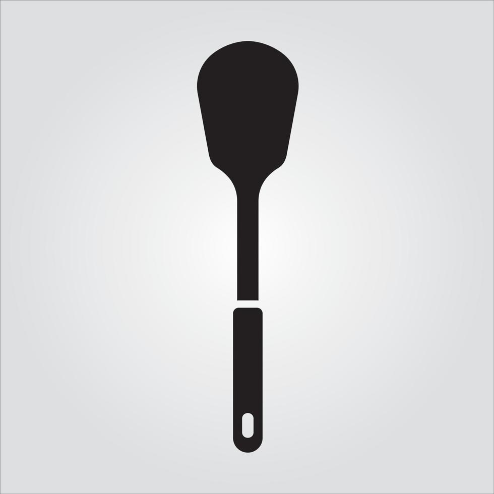 Isolated Glyph Spatula Transparent Scalable Vector Graphic