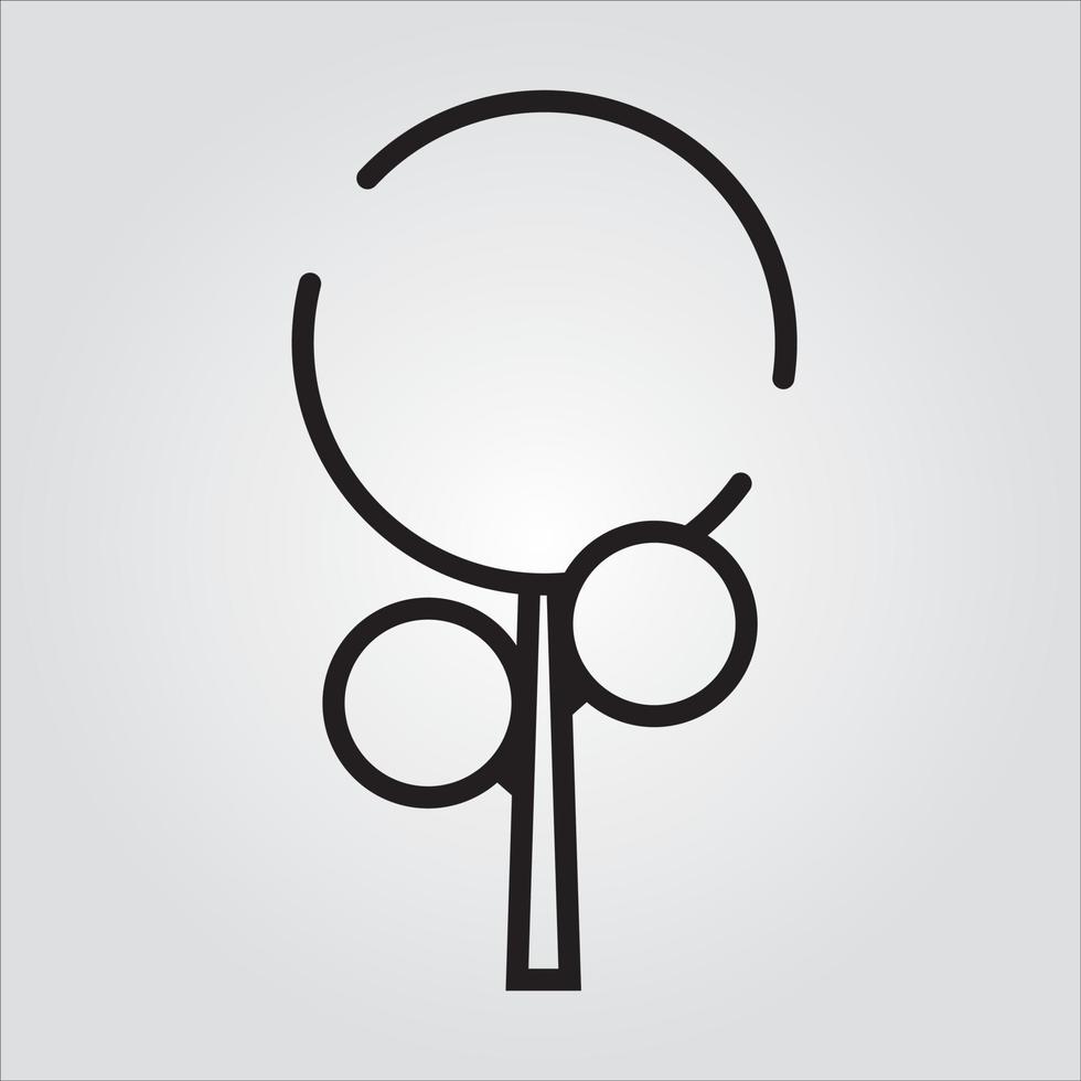 Isolated Outline Plant in Pot Scalable Vector Graphic