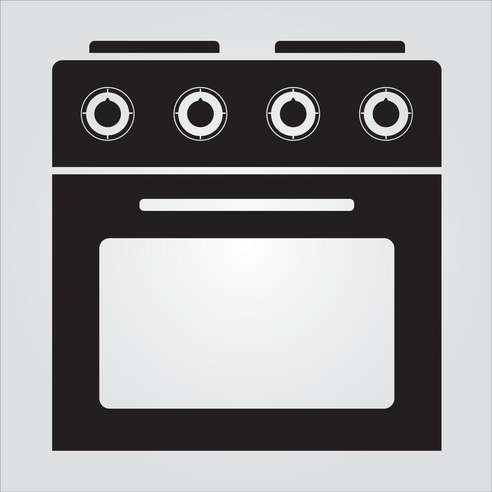 Isolated Glyph Stove Transparent Scalable Vector Graphic