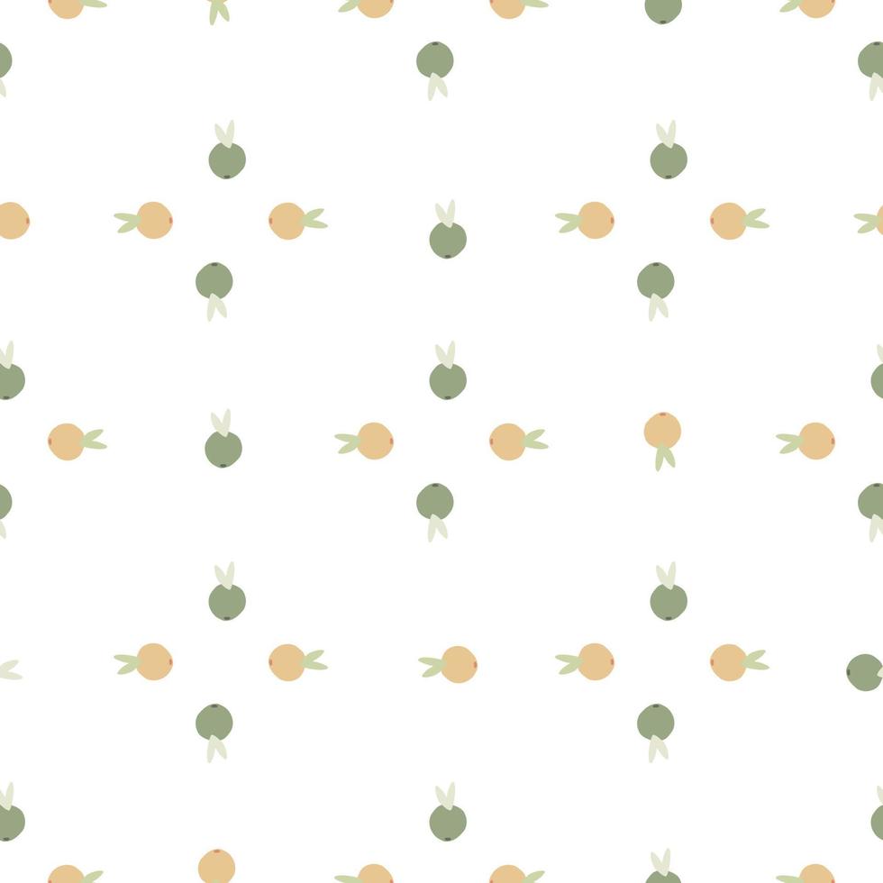 Cute citrus fruit seamless pattern. Fruits endless wallpaper. Cute doodle food backdrop. vector