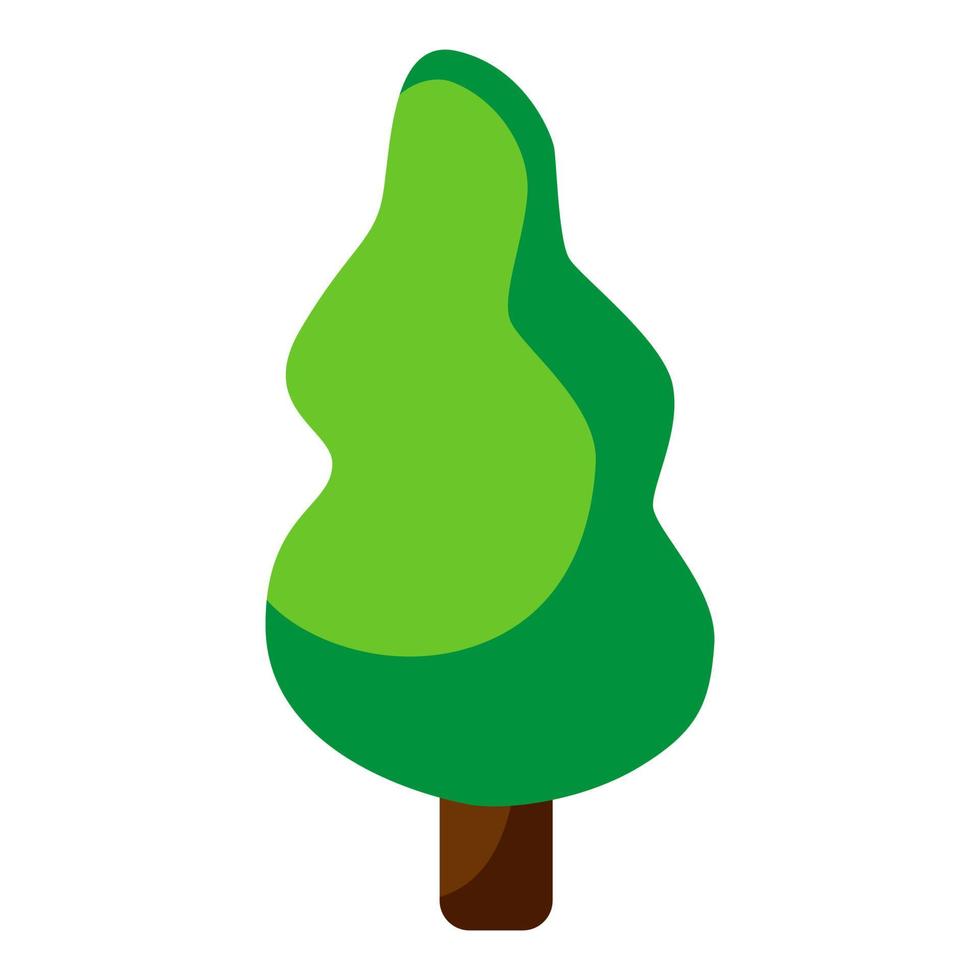 diseño del logotipo del icono del árbol. icono de silueta de pino. ilustración vectorial plana aislada vector