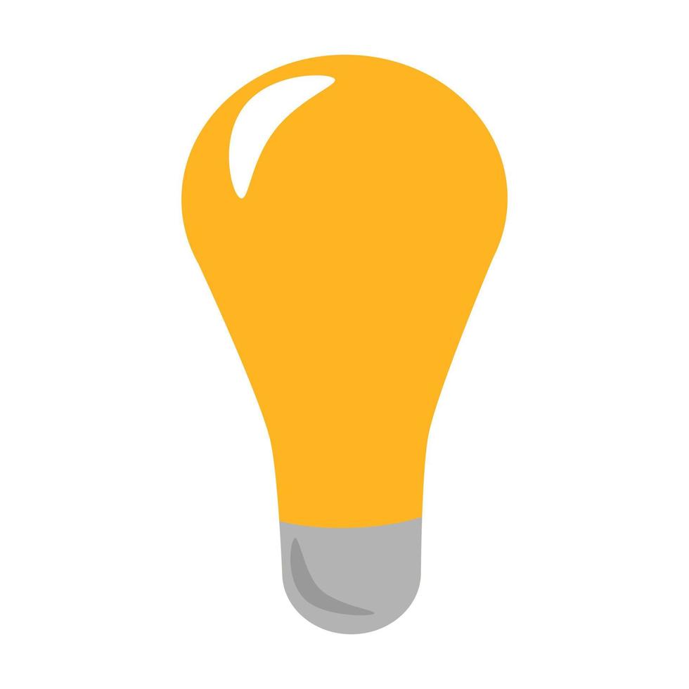 símbolo de energía e idea. icono de bombilla. logotipo del icono de la lámpara. vector