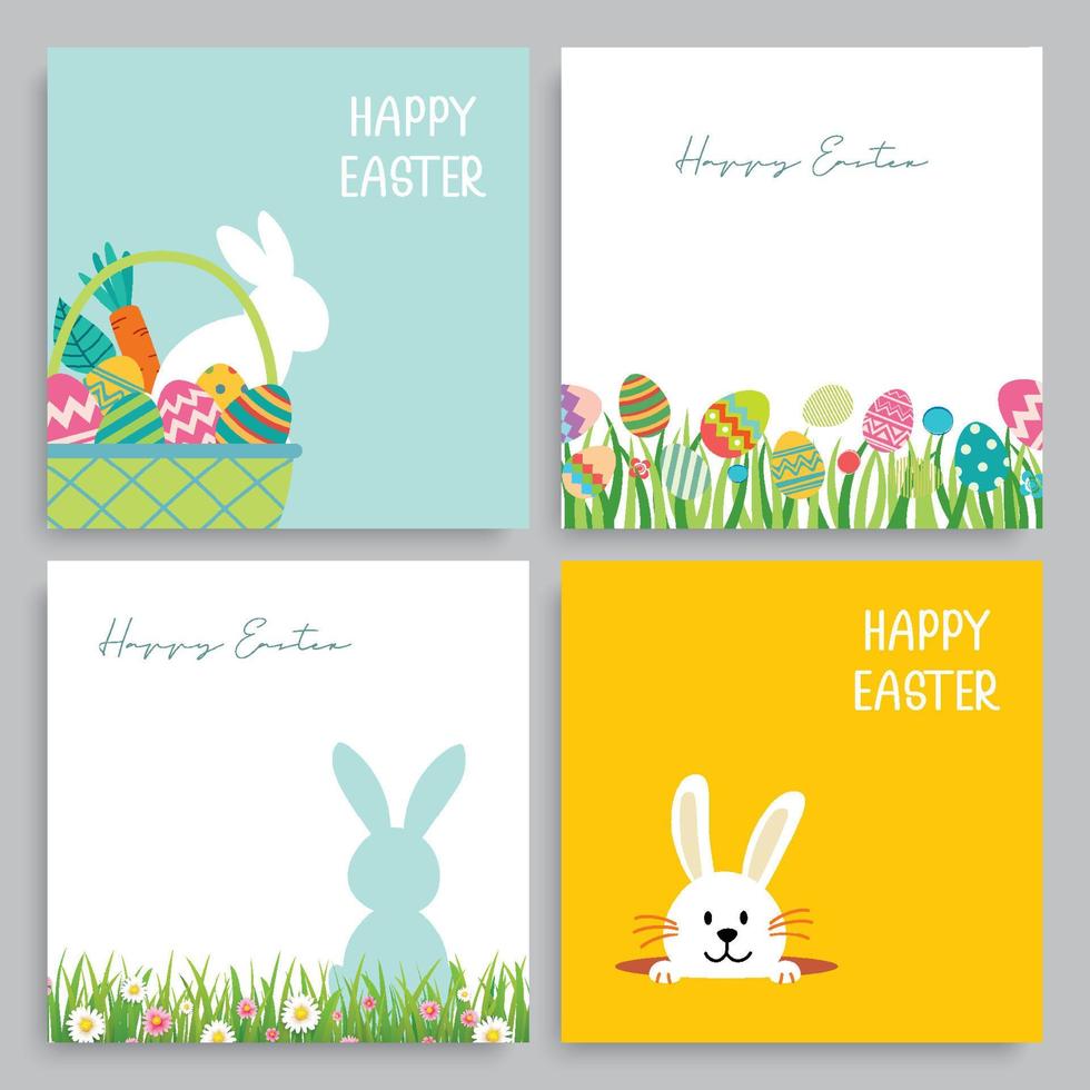 Happy easter egg greeting card background template.Can be used for invitation, ad, wallpaper,flyers, posters, brochure. vector