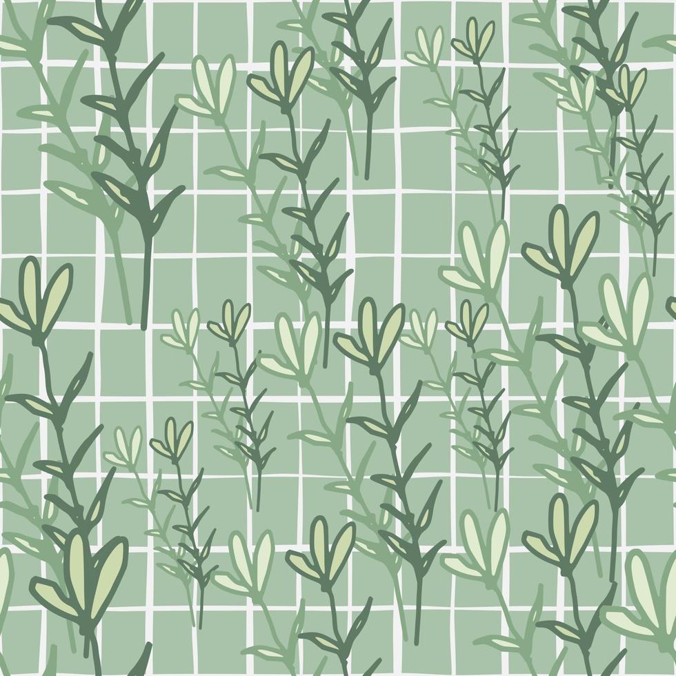 Little flowers seamless pattern in vintage style. Hand drawn outline floral wallpaper. vector