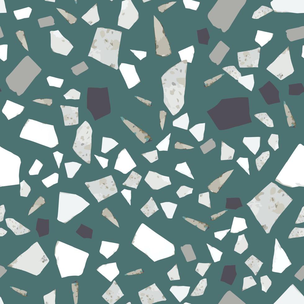 telón de fondo de roca con textura. papel tapiz de mármol abstracto. diseño de patrones sin fisuras de terrazo vector