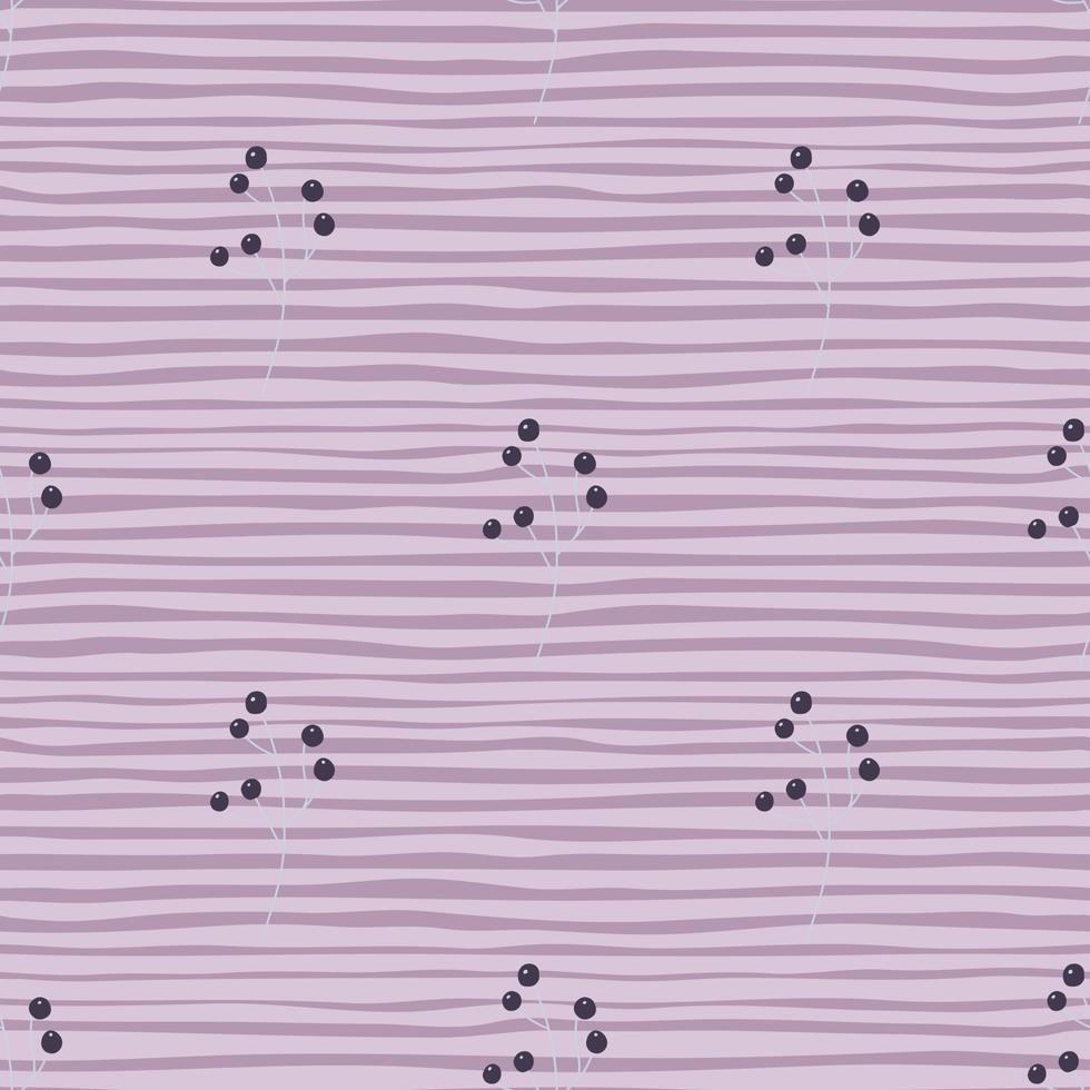 Minimalistic style seamless pattern with doodle berries shapes. Purple  pastel striped background. 5632048 Vector Art at Vecteezy