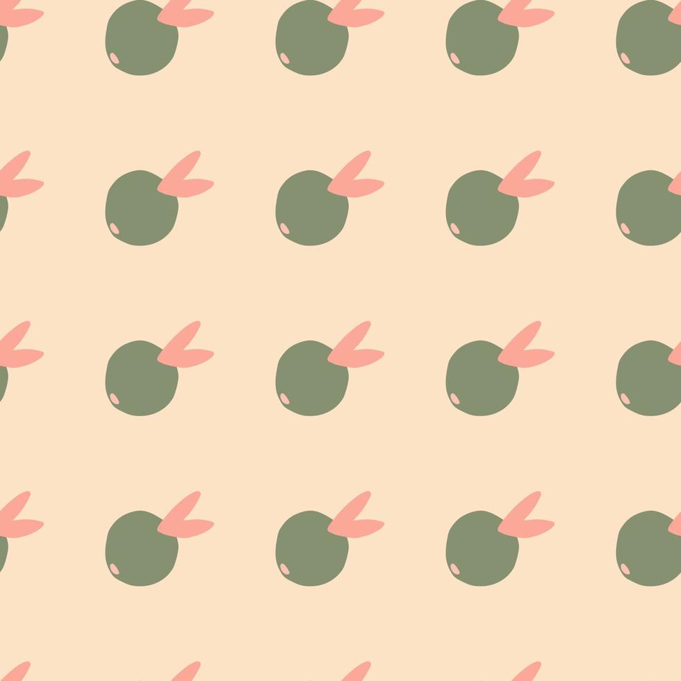 Cute citrus fruit seamless pattern. Fruits endless wallpaper. Cute doodle food backdrop. vector