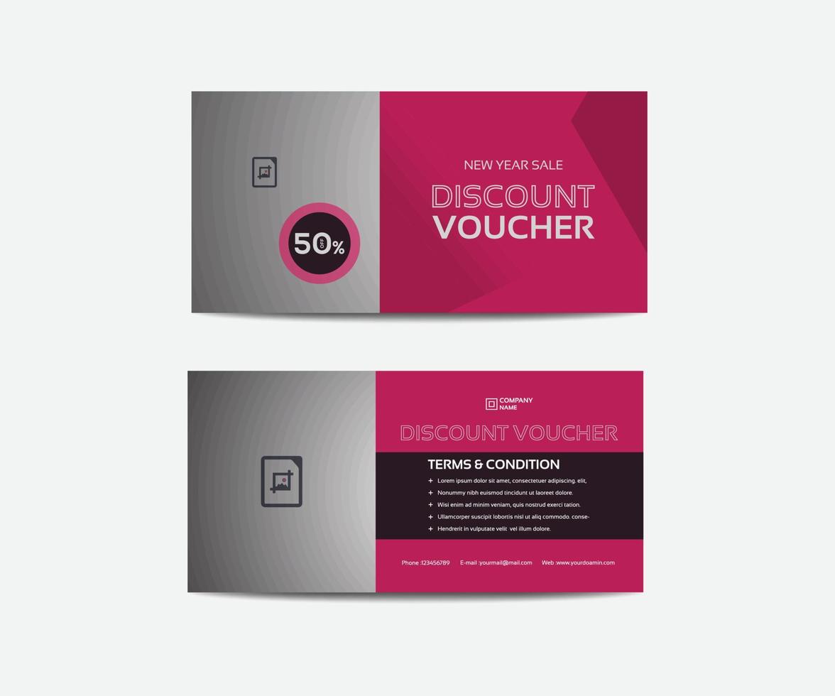 Modern Discount Voucher vector