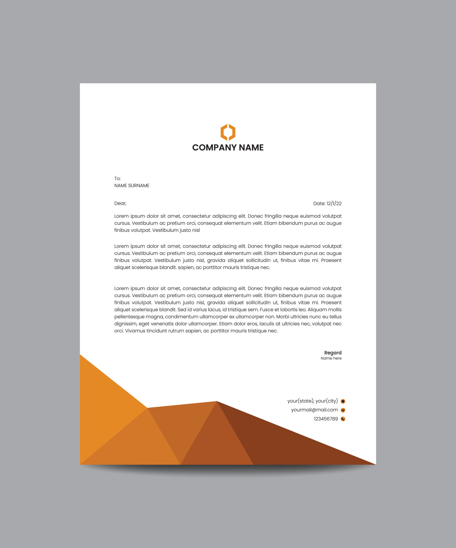 Modern letterhead design 5632277 Vector Art at Vecteezy