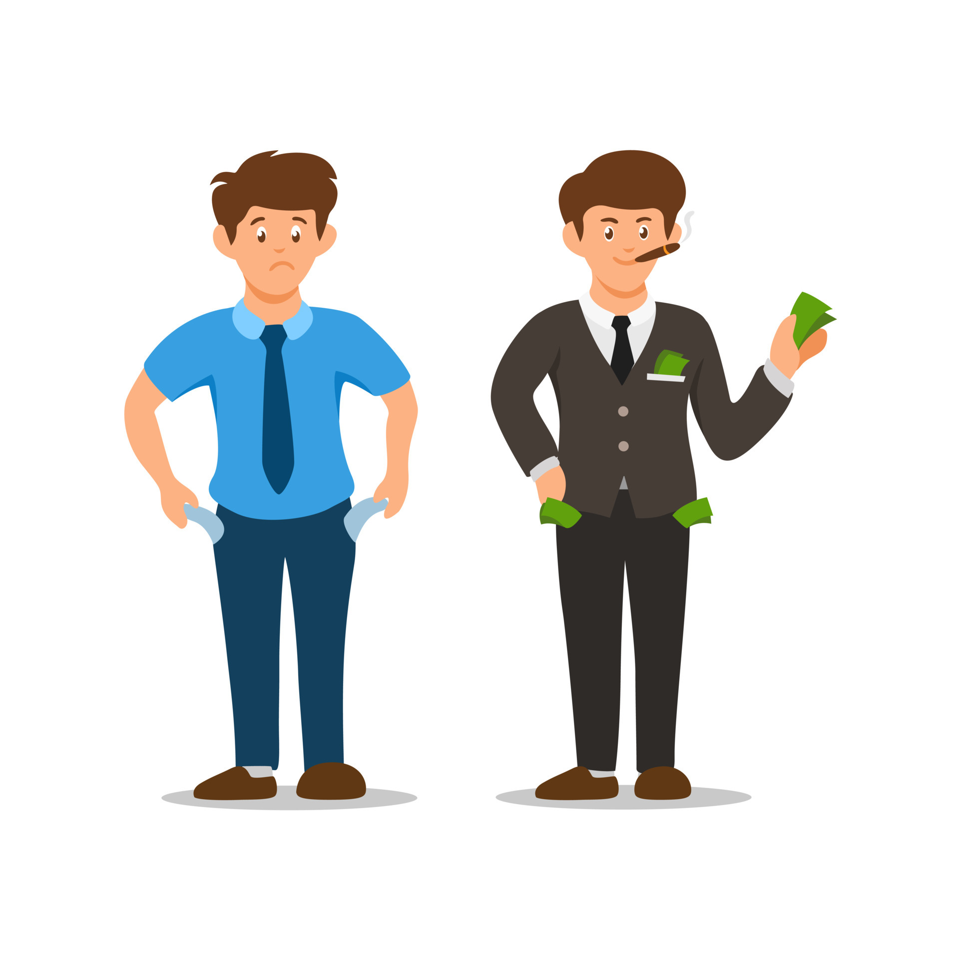 Poor man and rich man character set cartoon illustration vector 5632285 Vector Art at Vecteezy Poor man and rich man character set cartoon illustration vector 5632285 Vector Art at Vecteezy